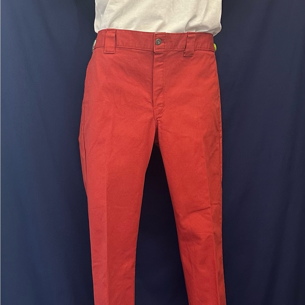 Dickies Red Dress Pants Straight-Leg Classic